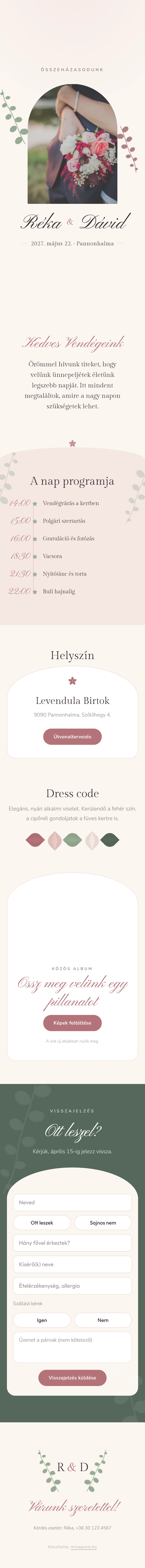 Az Igen sablon botanikus kinézete teljes hosszban